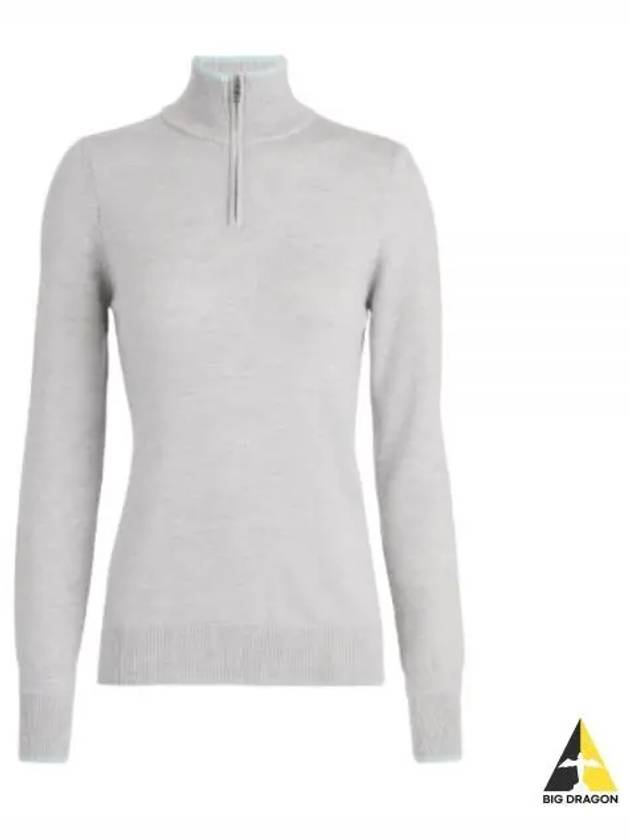 GFORE 24 CONTRAST TIPPING MERINO WOOL QRT ZIP SWEATER GLS000008 HGR Women s Quarter - G/FORE - BALAAN 1