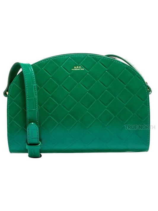 Women's Demi Rune Leather Mini Cross Bag Green - A.P.C. - BALAAN.