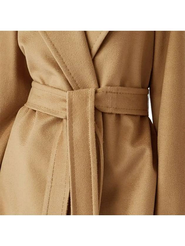 Women's Tigre Wool Wrap Single Coat Camel - MAX MARA - BALAAN 5