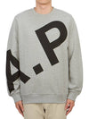 Cory Big Logo Cotton Sweatshirt Grey - A.P.C. - BALAAN 2