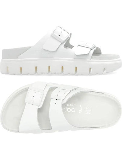 Arizona Chunky Leather Slippers White - BIRKENSTOCK - BALAAN 2