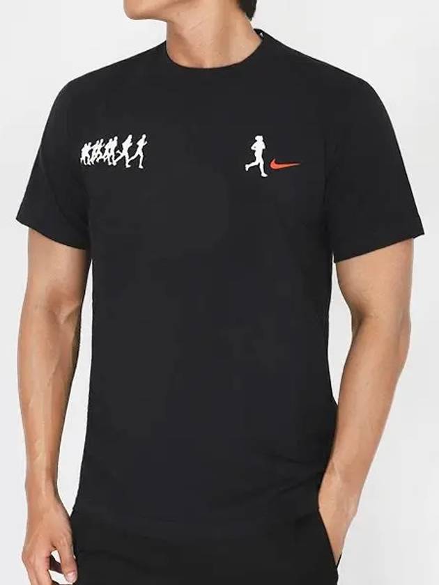 Dri-Fit Running Short Sleeve T-Shirt Black - NIKE - BALAAN 2