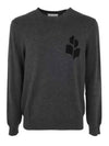 Men's Evans Logo Sweatshirt Grey - ISABEL MARANT - BALAAN 2