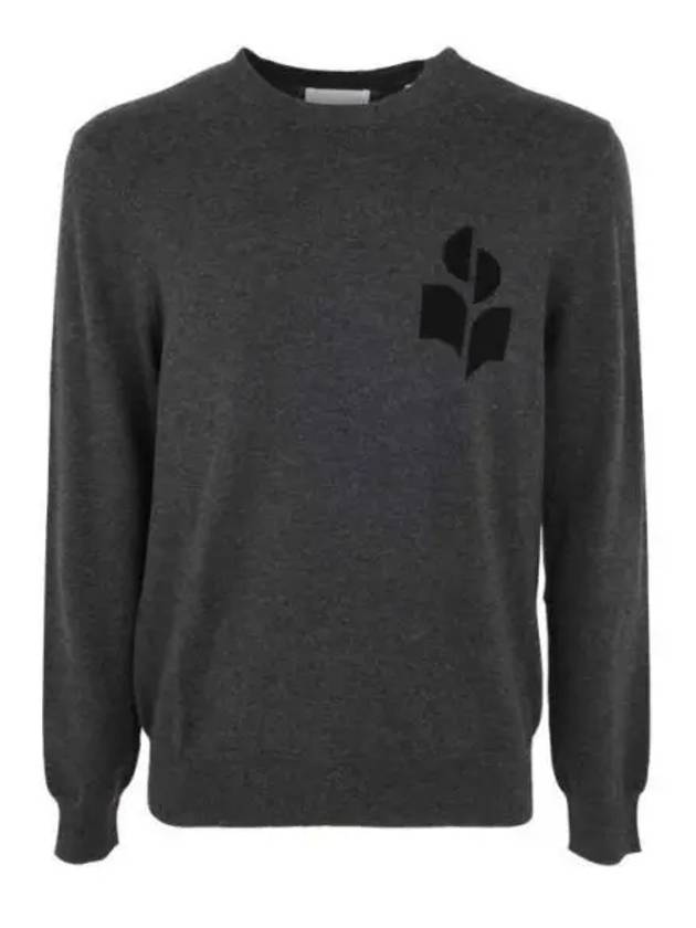 Men's Evans Logo Sweatshirt Grey - ISABEL MARANT - BALAAN 2