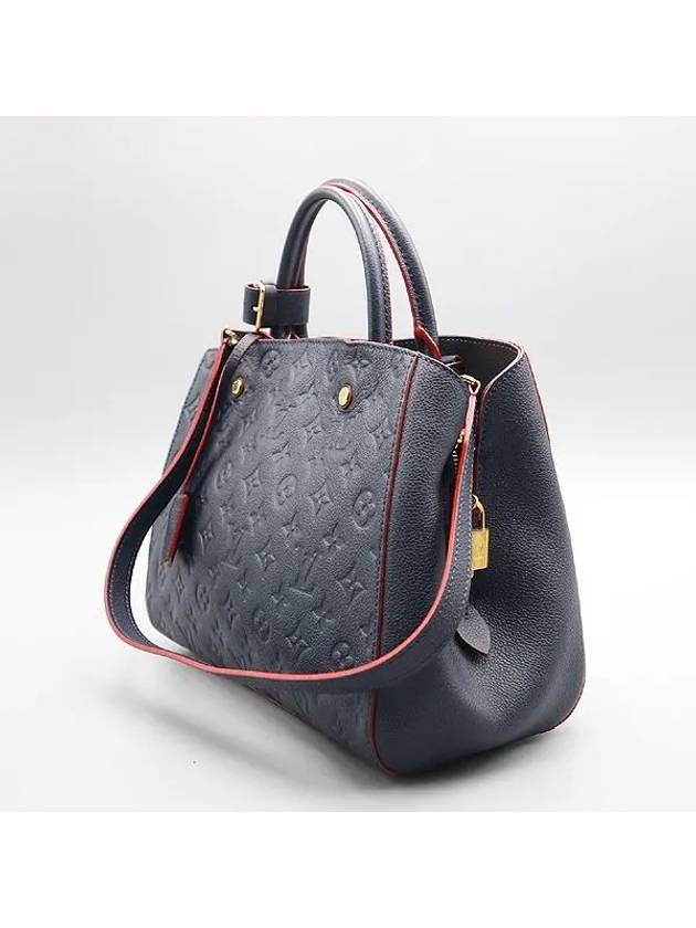 M42746 Monogram Empreinte Marine Rousey Montaigne MM Tote Bag Strap 2WAY - LOUIS VUITTON - BALAAN 2