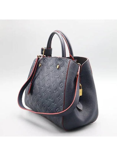 M42746 Monogram Empreinte Marine Rousey Montaigne MM Tote Bag Strap 2WAY - LOUIS VUITTON - BALAAN 2