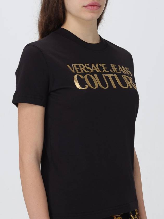 T-shirt con logo Versace Jeans Couture - VERSACE - BALAAN 3