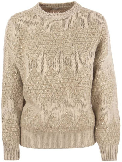 SS sweater jaquard rombi M6D368500CTD79 - BRUNELLO CUCINELLI - BALAAN 2