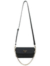 Saffiano Leather Mini Bag Black - PRADA - BALAAN 4