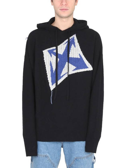 arrow graphic knit hood - OFF WHITE - BALAAN 2