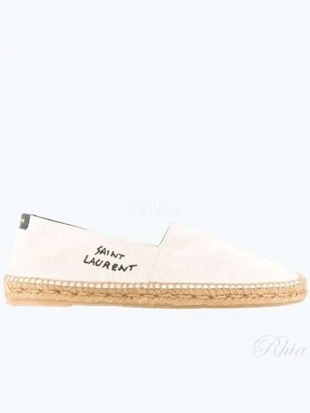 Logo Monogram Espadrilles Beige - SAINT LAURENT - BALAAN 2