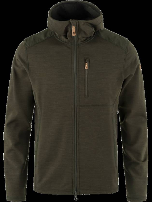 Men's Keb Fleece Hoodie Deep Forest - FJALL RAVEN - BALAAN 1