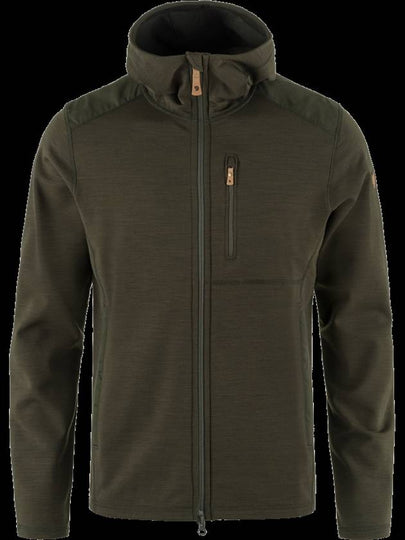 Men's Keb Fleece Hoodie Deep Forest - FJALL RAVEN - BALAAN 2