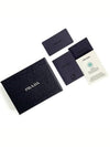 Re-Nylon Saffiano Leather Card Wallet Black - PRADA - BALAAN 8