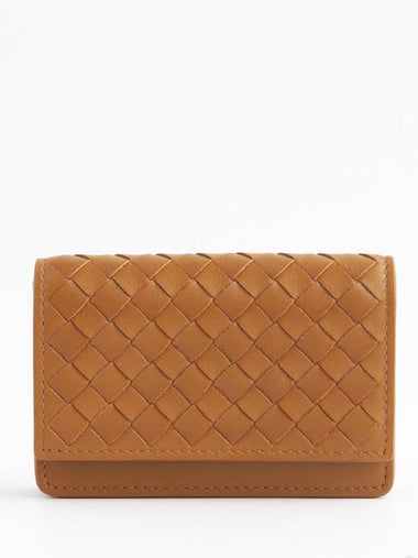 Intrecciato Card Wallet Brown - BOTTEGA VENETA - BALAAN 1