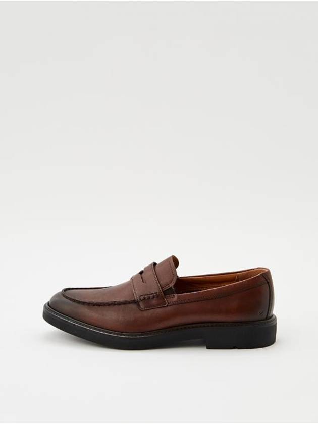 Metropole London Leather Loafers Brown - ECCO - BALAAN 2