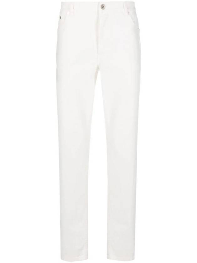 Dyed Denim Jeans White - BRUNELLO CUCINELLI - BALAAN 1