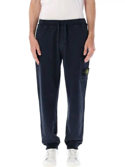 Compass Patch Cotton Track Pants Navy - STONE ISLAND - BALAAN 2