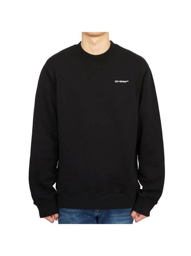 Men's Logo Print Sweatshirt Black - OFF WHITE - BALAAN 1