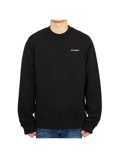 Men's Logo Print Sweatshirt Black - OFF WHITE - BALAAN 2