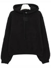 Puff Logo Hooded Top Black - ALEXANDER WANG - BALAAN 5