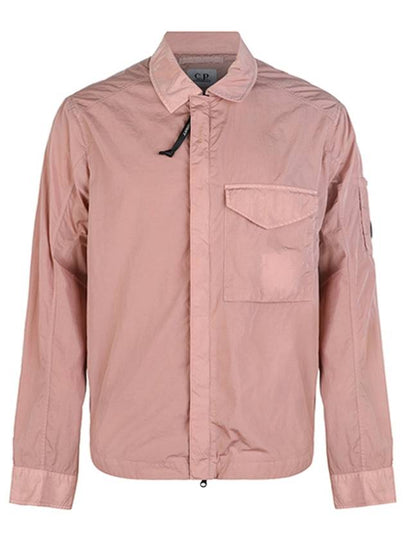 Men's Chrome R Over Shirt Zip Up Jacket Pink - CP COMPANY - BALAAN 2