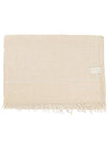 Gancini Monogram Print Stole Scarf Beige - SALVATORE FERRAGAMO - BALAAN 3