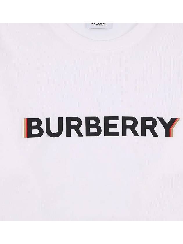 Cotton Short Sleeve T-Shirt White - BURBERRY - BALAAN 5