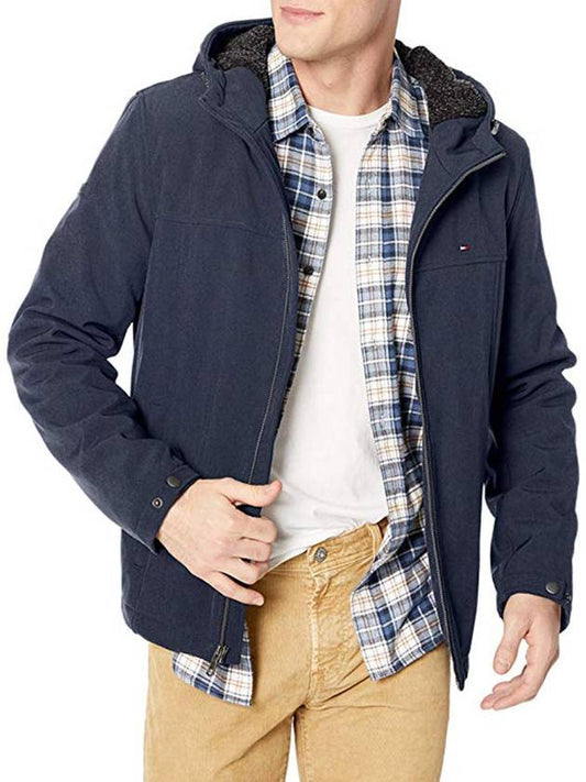 Soft Cell Sherpa Hooded Jacket - TOMMY HILFIGER - BALAAN 1