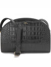 Demi Rune Half Moon Crocodile Cross Bag Black - A.P.C. - BALAAN 2