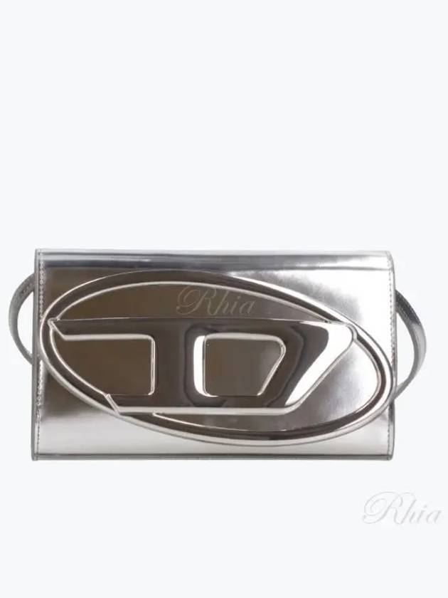 1DR Strap Leather Long Wallet Silver - DIESEL - BALAAN 2