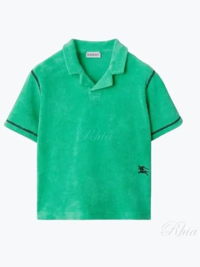 Kids Rolfe EKD Polo Short Sleeve T-Shirt Green - BURBERRY - BALAAN 2