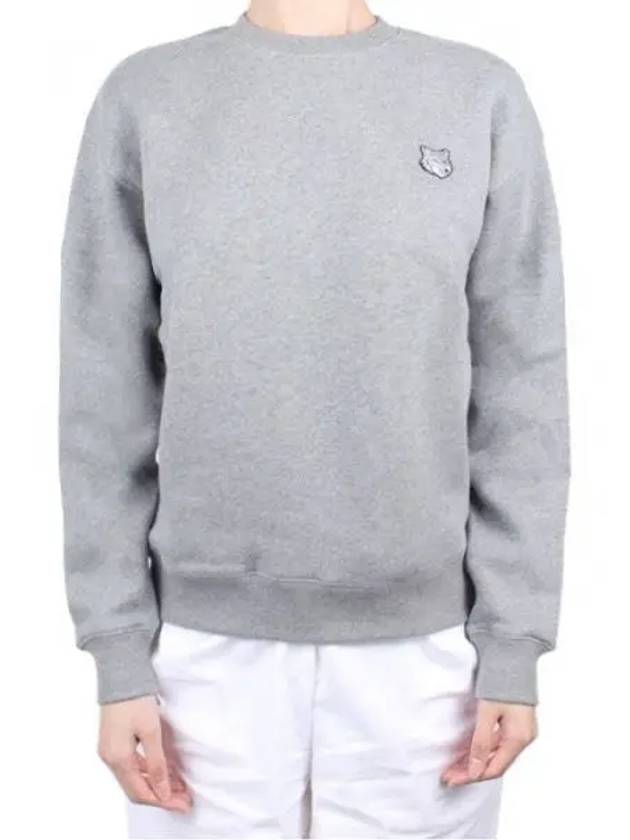 Bold Fox Head Patch Comfort Sweatshirt Grey Melange - MAISON KITSUNE - BALAAN 2