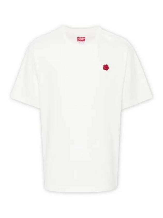 Boke Classic Cotton Short Sleeve T-Shirt White - KENZO - BALAAN 4