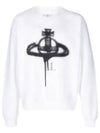 Spray ORB Logo Sweatshirt White - VIVIENNE WESTWOOD - BALAAN 2