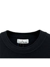 Wappen Patch Crew Neck Ribbed Wool Knit Top Black - STONE ISLAND - BALAAN 4