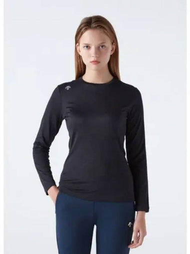 Running Stretch Air Slim Long Sleeve T Shirt Black SP313RTL99 - DESCENTE - BALAAN 1