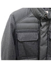 Men s Logo Patch VALLANTA Down Padded Jacket Dark Gray 1A00046 596K7 927 - MONCLER - BALAAN 4