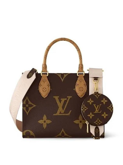 Women's OnTheGo PM Monogram Tote Bag Brown - LOUIS VUITTON - BALAAN 2