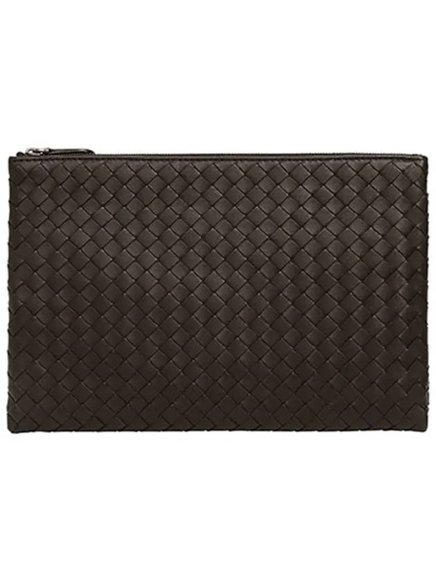 Intrecciato Clutch Bag Brown - BOTTEGA VENETA - BALAAN 5