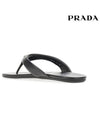 Triangle Logo Flip Flops Black - PRADA - BALAAN 6