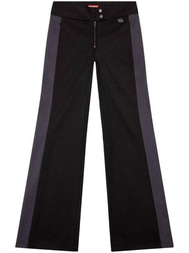 P Pretty Regular Fit Flare Straight Pants Black - DIESEL - BALAAN 1