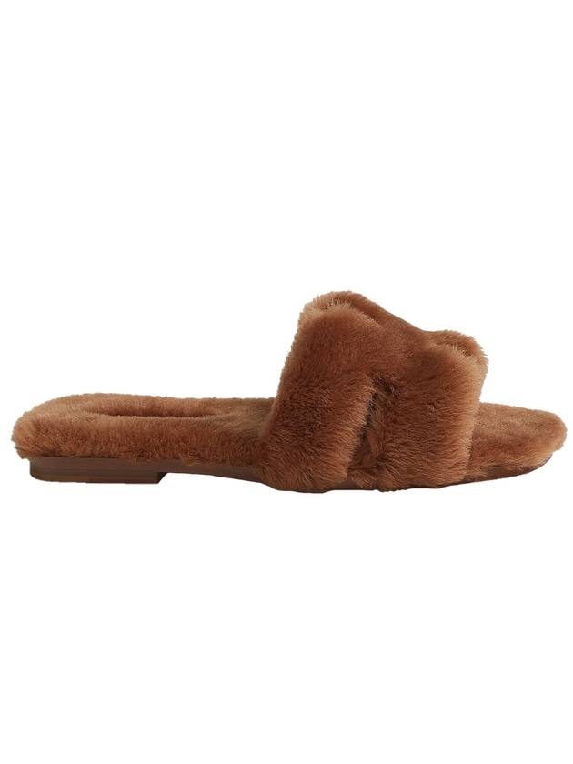 Oran shearling sandals natural - HERMES - BALAAN 1