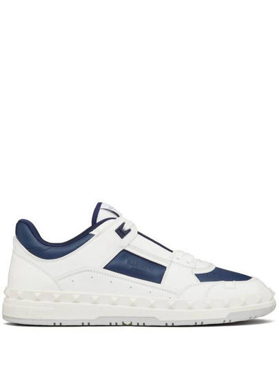 Freedots Calfskin Low Top Sneakers Blue - VALENTINO - BALAAN 2