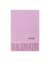 Logo Wool Fringe Muffler Candy Pink - ACNE STUDIOS - BALAAN 2