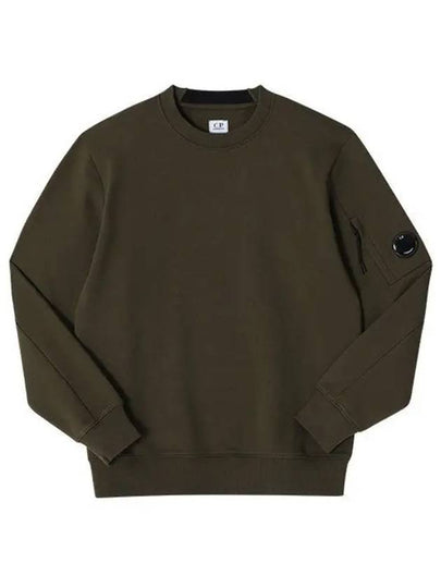 Diagonal Raised Fleece Lens Sweatshirt Ivy Green - CP COMPANY - BALAAN 2