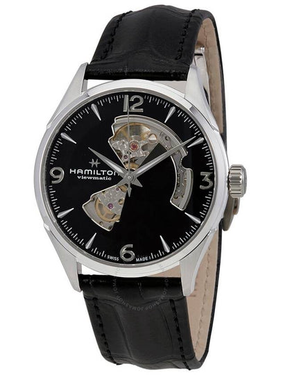 Jazzmaster Open Heart Automatic Watch Black - HAMILTON - BALAAN 2