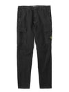 Compass Badge Cargo Straight Pants Black - STONE ISLAND - BALAAN 2