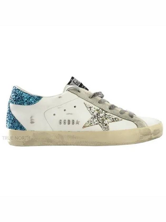 Glitter Star Low Top Sneakers Blue White - GOLDEN GOOSE - BALAAN 2