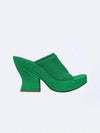 Women's Sandals Heel Green - BOTTEGA VENETA - BALAAN.